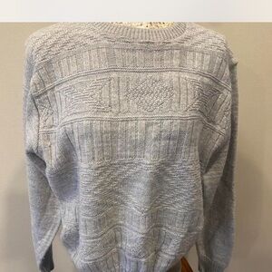 Men's Gray Sweater Vintage 90s Made in the USA